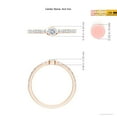 thumbnail image 5 of ANGARA Natural Oval Diamond Solitaire Ring in 14K Rose Gold for Women (Size-4x3mm| Color-G| Clarity-VS2) | April Birthstone, Birthday, Anniversary, Jewelry Gift for Women | Natural Diamond Ring, 5 of 10