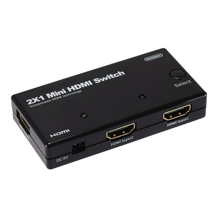 UPC: 0844660081500 | Monoprice Blackbird 2×1 HDMI 1.4 Switch  Mini  HDCP 1.4  1080P@60hz – Video/audio switch – 2 x HDMI – desktop