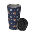 thumbnail image 2 of KLL Hedgehog And Snail Pattern Stainless Steel Vacuum Insulated Tumbler - Carry Insulated Coffee Mug - Reusable Insulated Cold Brew Iced Coffee Cup Thermos, 2 of 8