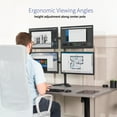 thumbnail image 2 of VIVO Quad Monitor Desk Stand Mount FreeStanding Adjustable | 4 Screens up to 30", 2 of 8