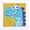 Yellow, Blue & White, variant on 5D Diamond Painting Decoration for Adults Kids, Blue Dinosaur Art Craft 6x6 Inch