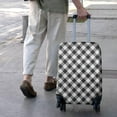 thumbnail image 3 of Black White Checkerboard Checkered Pattern Luggage Cover Fashion Suitcase Cover Baggage Covers Fit 25-28 Inch Luggage (Go Travel), 3 of 5