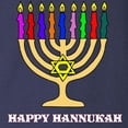 thumbnail image 3 of CafePress - Hannukah Menorah Long Sleeve Dark T Shirt - Long Sleeve Dark T-Shirt, 3 of 4
