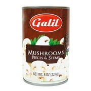 Galil Mushrooms Pieces and Stems, 8 Ounce (Pack of 12)
