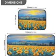 thumbnail image 3 of Coolnut Kitchen Rugs 2 Piece Waterproof Non Slip Kitchen Mat Sunflowers Kitchen Rug Set for Sink Office Kitchen Cafe, 19.7"x47.2"+19.7"x27.6" Home Decor Gifts, 3 of 7