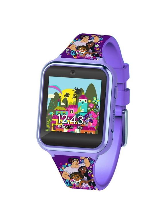 Disney Encanto Unisex Child Interactive Smart Watch with Silicone Strap Color Purple in One Size - ENC4016WMC