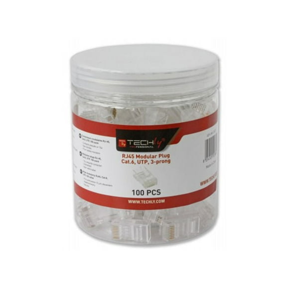 Cat6 Modular Plugs RJ45 - 100pk