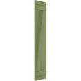 thumbnail image 2 of Ekena Millwork 10 3/4"W x 50"H True Fit PVC Two Board Joined Board-n-Batten Shutters w/Z-Bar, Moss Green (Per Pair - Hardware Not Included), 2 of 8