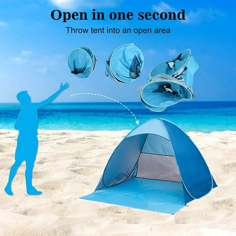 ZFITEI Pop Up Beach Tent Shade Sun Shelter UPF 50+ Portable
