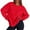 Red #004, variant on Mohiass Womens Sweatshirt Oversized Crewneck Fleece Pullover Sweatshirts Y2k Fall Long Sleeve Tops Dark Green L