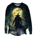 thumbnail image 3 of Craaazy Halloween Shirts for Women Long Sleeve Witch Graphic Tees Vintage Festival Tops Halloween prints Sweatshirts Long Sleeve Crewneck Pullover Gifts, 3 of 6