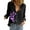 Black, variant on Blue Women Shirts, Womens V Neck Roll Up Sleeve Down Blouses Tops,Women Shirts L