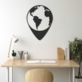 thumbnail image 5 of LaModaHome Exclusive World And Location Metal Wall Art – Durable & Artistic Metal Wall Art for Home and Office Decor, Perfect for Any Interior Design Aesthetic, 5 of 5