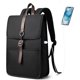 thumbnail image 1 of HEROIC KNIGHT Mochila Delgada Vintage para Laptop para Hombre y Mujeres, Mochila de Trabajo de 15.6 Pulgadas con Puerto de Carga USB, Bolsa de Computadora con Solapa Antirrobo para Viajes de Negocios, 1 of 7