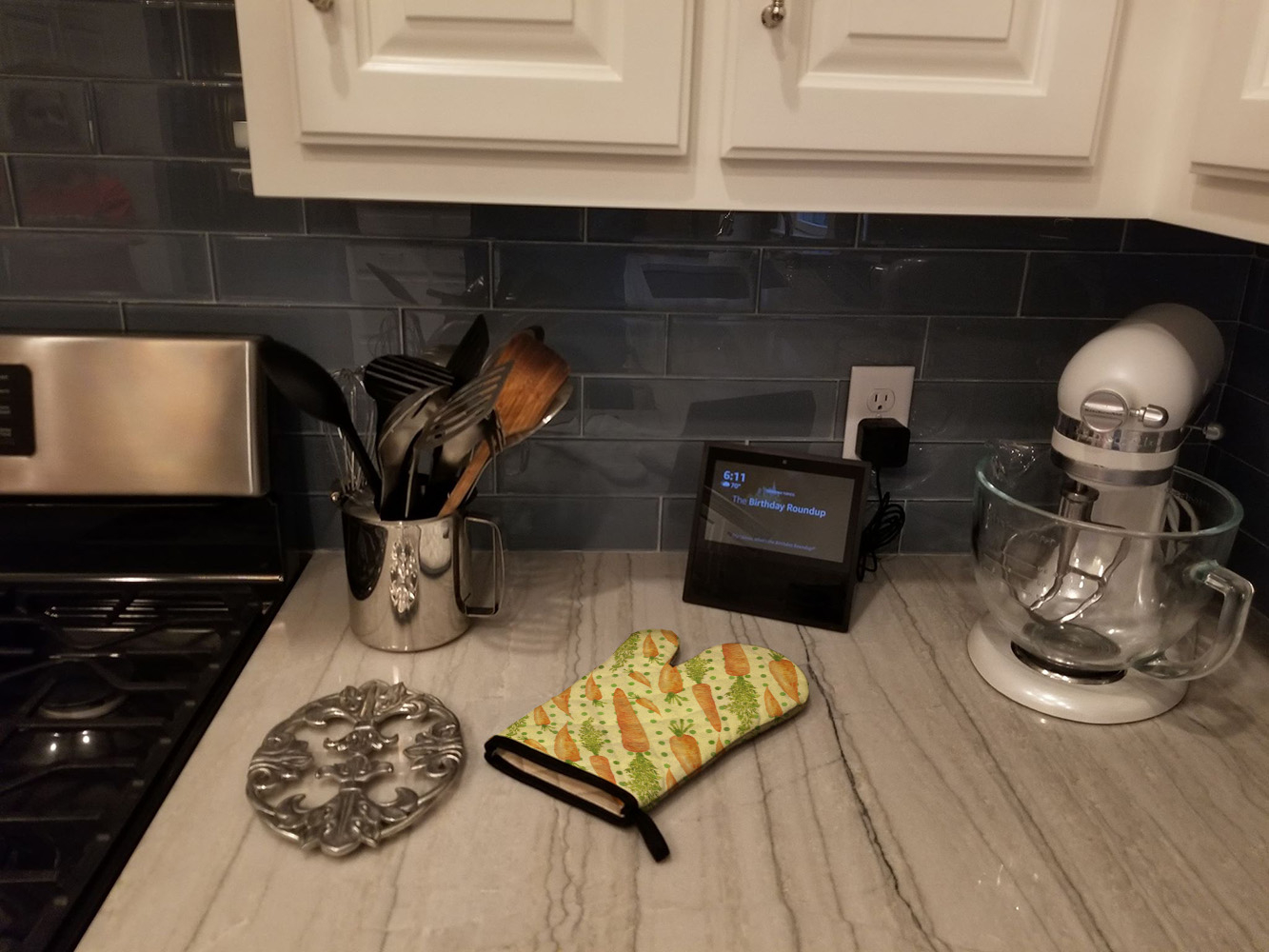 Watercolor Carrots Oven Mitt
