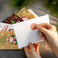 thumbnail image 4 of Tarjetas de Navidad con sobres, tarjetas de felicitación navideñas con sobres, 6 diseños surtidos, tarjetas de Feliz Navidad con pegatinas de sello, 4 of 4