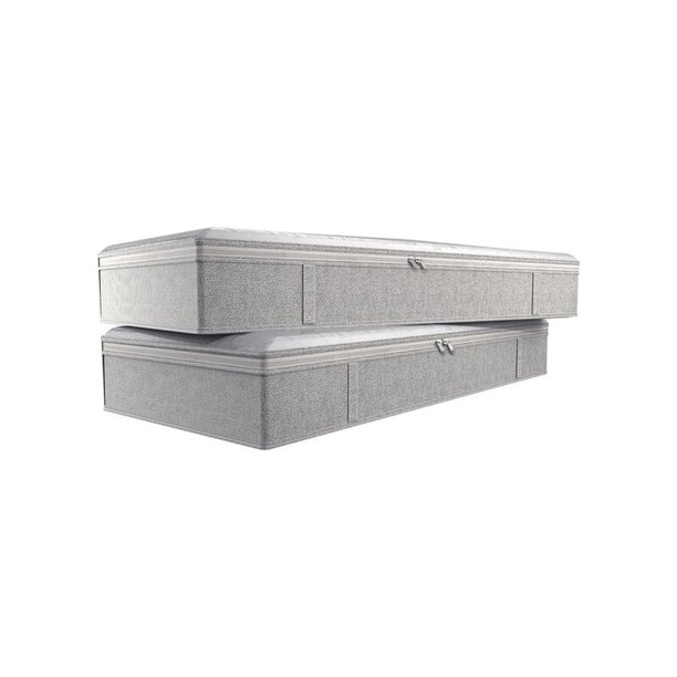 Bolsas Debajo De La Cama Plegables, 2 Paquetes, Cajas De Almacenamiento Debajo De La Cama Grandes, Bolsas De Almacenamiento Debajo De La Cama Gruesas Y Transpirables Para Ropa, Organizador Con Cremallera,Gris Claro esquí esquí Gafas de esquí
