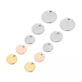 thumbnail image 3 of U8MO 20pcs Stainless Steel Metal Pendants Beads for Jewelry Earring Making 6mm~25mm-Rose Gold-15mm, 3 of 6