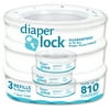 Diaper Lock Diaper Pail Refills, 3 Pk, 810 Ct