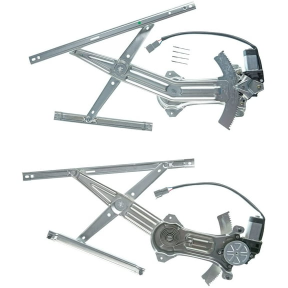 A-Premium Power Window Regulators with Motor Replacement for Ford Mustang 1994-2004 Front Left and Right 2-PC Set