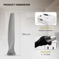 thumbnail image 2 of Fanimation B6720WW Spitfire 30" 3 Blade Set Carved Wood Washed White, 2 of 6