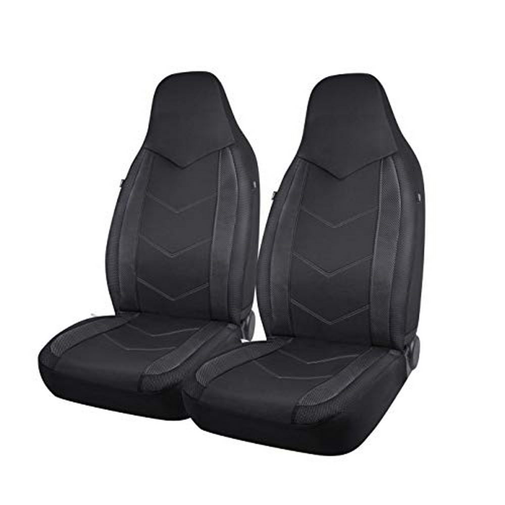 PIC AUTO High Back Car Seat Covers Sports Carbon Fiber Mesh Design