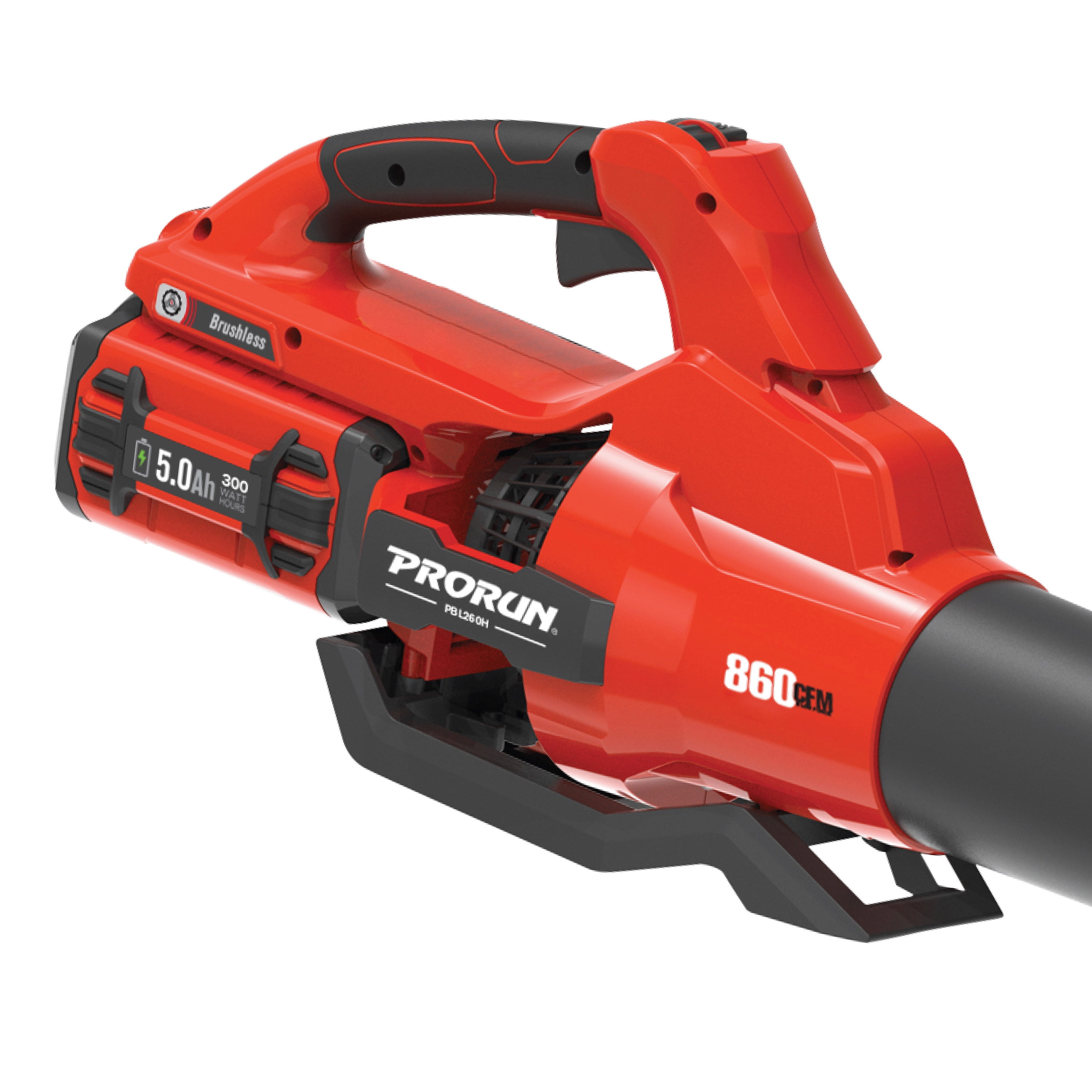 PRORUN 60V 810 CFM 190 MPH Cordless Handheld Leaf Blower with 5.0 Ah Battery and Charger