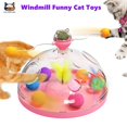 thumbnail image 2 of Cat Puzzle Toys Indoor for Kitten Interactive Games Spinning Track Balls&Feather Teaser Toy Stimulation Brain Treasure Chest ShopWise Round, 2 of 10