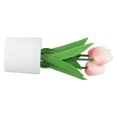 thumbnail image 4 of 1 Pot Artificial Potted Tulips Flowers with Cement Vase Vivid Tulip Flowers Arrangement for Home Office Décor House Decorations 10inch, 4 of 11