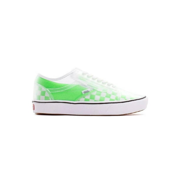 Tenis Vans Checkerboard Comfycush Slip Skool Mujer verde 24.5 Vans Comfycush Slip