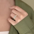 thumbnail image 3 of SZUL Women's 1.50 CTW Three Stone Round Cut Lab Grown Diamond Ring in 14K Yellow Gold, 3 of 5