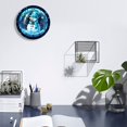 thumbnail image 2 of Silent Wall Clock 25cm/9.84in Round Wall Clock Ginger Snowman Crystal Ball Hanging Clock for Home Living Room Bedroom Kitchen Non Ticking Battery Operated Living Room Mute Clock, 2 of 5