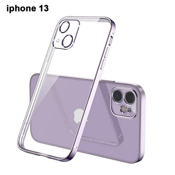 Crystal Clear Compatible For Iphone 12 Iphone 13 Case , Non-Yellowing Slim Fit Ultra-Thin Soft Silicone Shockproof Compatible For Iphone 12,13