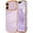 Light Purple, variant on MYKOMI for iPhone 16 Case for Women Girls, Cute Wave Frame Curly Shape with Love Heart Pattern Raised Camera Protection Cover Luxury Plating Shockproof Phone Case for iPhone 16