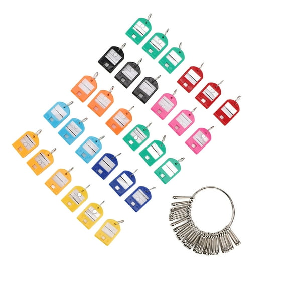 Organizador De Llaves Con Anillo De Metal, Organizador De Llaves De 9 Colores, Duradero, 8,2 Cm De Diámetro Para Hoteles