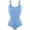 Blue, variant on Vaslanda Women Waist Trainer Seamless Round Neck Tummy Control Shapewear Bodysuit
