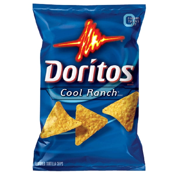 Frito Lay Doritos Cooler Ranch Potato Chips 1.75 oz Bags Pack of 64