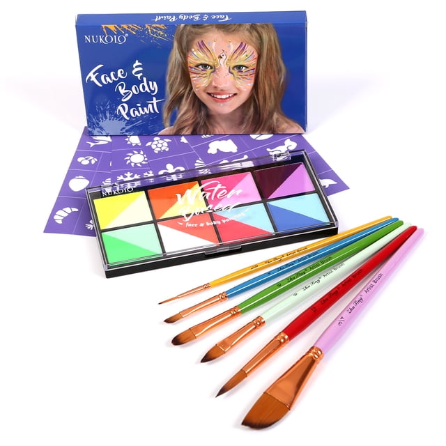 Watercolor Paint Palette Set Professional Face Split Cakes Multiple Colors