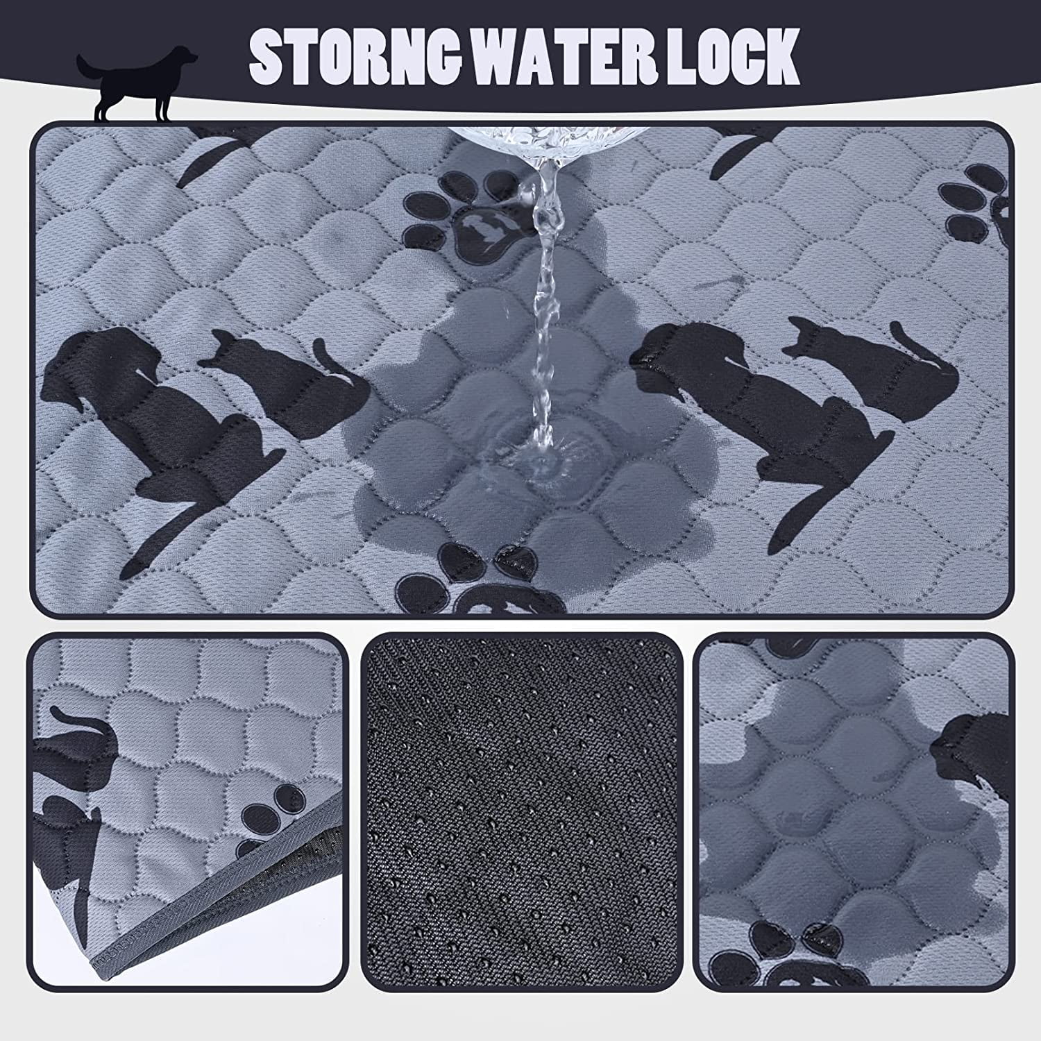 Washable Pee Pads for Dogs, Reusable Pee Pads for Dogs Non Slip,Pet Supplies Dog Pee Pads Extra Large,Playpen,Indoor 18X24 inch（Pack of 2）