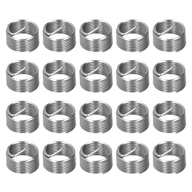 20Pcs Filetage Réparation M14 x 1,25 Spirale Cercle Insert Réducteur Écrou Fileté Dilater Prise Set1D