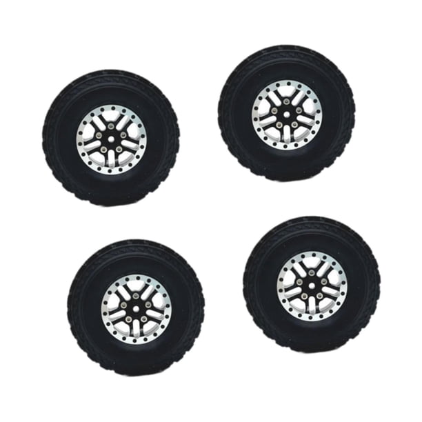 4 piezas de neumáticos para coche RC, piezas RC, accesorios de repuesto de rendimiento estable. Negro