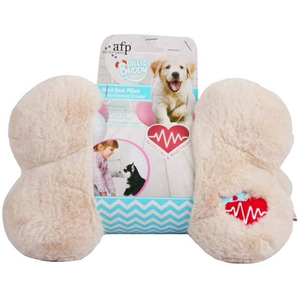 Heart Beat Pillow For Puppies Dog Sleep Aid Toys Comfort Your Puppies Walmart Com