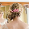 thumbnail image 4 of unbranded Peine Para Con Rosados Y Aleación Para Accesorios De Novia, 4 of 7