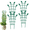 4PCS, variant on Fmxomd 2 Pack Trellis for Potted Plants, Easy to Install Stackable Small Plant Trellis for Indoor & Outdoor, 10.5Inch Climbing Plant Support for Pothos, Houseplants Flower, Hoya, Vine, Ivy