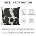 thumbnail image 5 of SHANXI Print Black White Cow Spots Decorative Square Home Decor Throw Pillowcases For Bedroom Sofa Couch Porch Outdoor 18x18in, 5 of 5