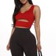 thumbnail image 2 of Playeras,Blusas y Tops,Ropa para Mujer Correr camisetas sin mangas para las mujeres Top sin mangas para mujer U Veck, sexy, único, ajustado, recortado, sin mangas (Red, XL), 2 of 7