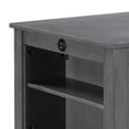 thumbnail image 3 of Ham 36 Inch Counter Height Small Dining Table with Shelves-USB Port-Gray, 3 of 6