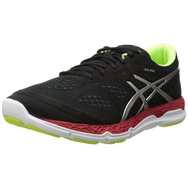 ASICS Men's 33-FA Running Shoe, Onyx/Flash Yellow/Chinese Red, D - Walmart.com