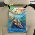 thumbnail image 5 of Yuyamidu Sea Turtle Car Garbage Bag Hanging Garbage Bags for Trucks Cars SUVs Multipurpose Car Storage Bag Blue Board Car Trash Holder Automobile Decorative Accessories, 5 of 7