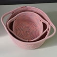 thumbnail image 3 of Exquisite Hand-Woven Storage Basket Decorative and Portable Desktop Toy Basket with Exquisite Workmanship for Laundry, 3 of 8